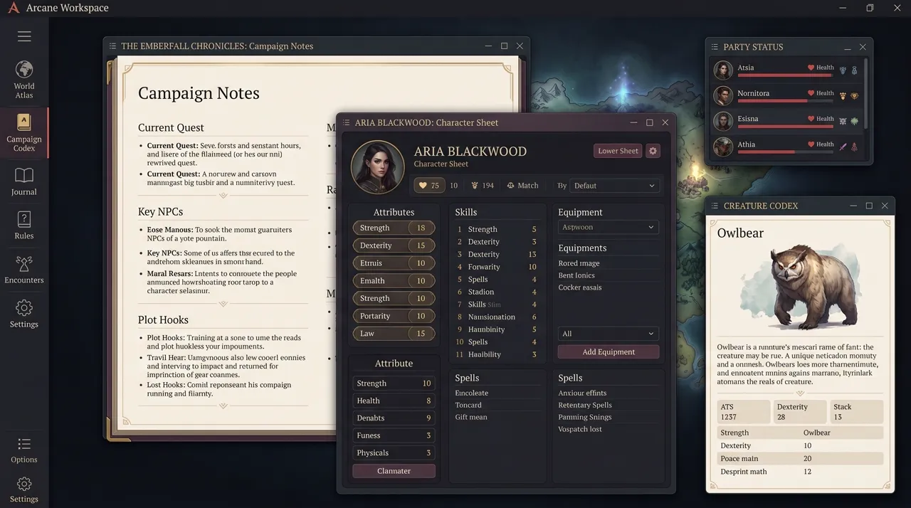 FeyCraft D&D 5e 2024 character sheet showing class features, spells, and inventory